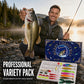 Jule-fiskesluk adventskalender blind box-sett med minnow, popper og skjeer
