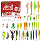 Jule-fiskesluk adventskalender blind box-sett med minnow, popper og skjeer