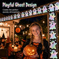 🎃 50% RABATT NÅ! Halloween holografisk laser spøkekant-klistremerke – blænende spøkedesign, regnbueglimmer & 5 meter – perfekt for klasserom, hjem og vinduer 👻✨