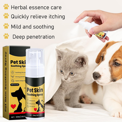 Beroligende hudspray for kjæledyr