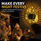 🥳 2026 HETT SALG 🥳💞 50 000+ SOLGT! 🎄❄️ 50 % RABATT! Dekorativ solcelledrevet vegglampe med lysprojeksjon – IP65-værbestandig, automatisk av/på. Projiserer festlige mønstre – perfekt til jul og Halloween! 🏡✨