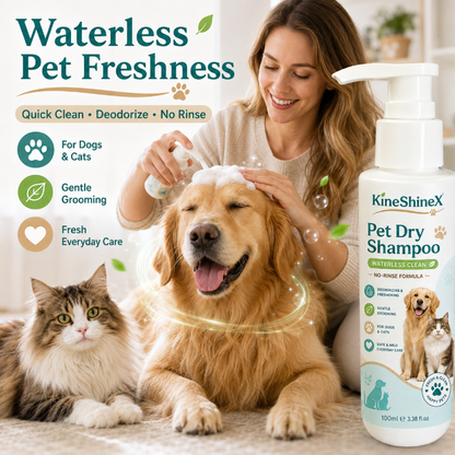 🐾 50 % RABATT NÅ! 🧴 Rinse-Free Pet Shampoo Mousse – uten vann, beroligende og med en frisk duft – perfekt for hunder og katter med sensitiv hud 🐕🐈✨