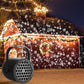 🎅【🎁Beste julegave🎁】🎄USB-juleprojektor med 16 mønstre