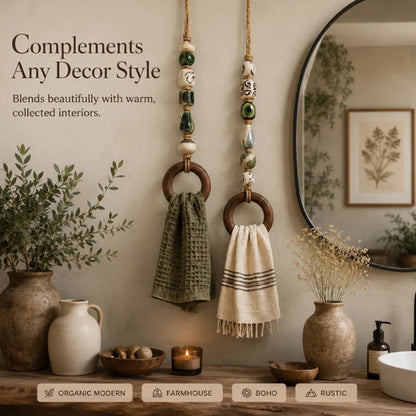 🎁 Håndlaget håndklehenger – organisk design, praktisk og stilfull. Perfekt gave til hjemmet! 💪🏡