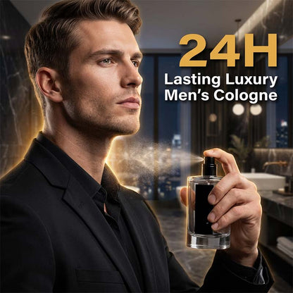 🧴 50% RABATT! ✨ Luksuriøs herrecologne – 24-timers varighet, appelsin og peppermynte, sjasmin, sandeltre og rav – Flerlags aromatisk duft for den moderne herren 💼