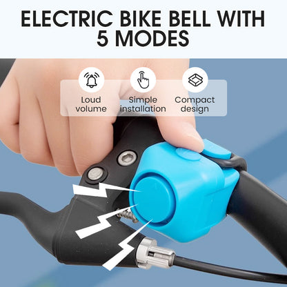 📢📢 50 % rabatt – siste dag 📢 Elektrisk sykkelhorn med 5 moduser