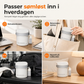 Bærbar reisepillearrangør med 4 rom