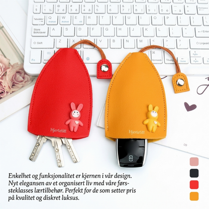 ⏳ Kun for en kort tid – 50 % RABATT ⏰Søt nøkkelpose i kanindesign, nøkkelring-ordner – Flott gave