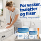 Hvit fliseremaling med børste