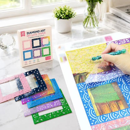 PET-beskyttelsesark med slippbelegg til hobby og diamantmaling