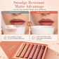 Vannfast, langvarig matt lipgloss-sett