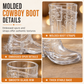 Plastshotglass formet som cowboyboots med minihatter