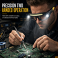 👓 Brillelampe med dobbel stråle – hendene fri, 5 lysmoduser, USB-oppladbar. Perfekt til turgåing og lesing! ✨🔦