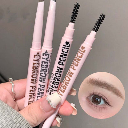 Vannfast brynsblyant med lang holdbarhet – 6 nyanser i svart, brunt og grått, naturlig definisjon som holder også i varmen 💄