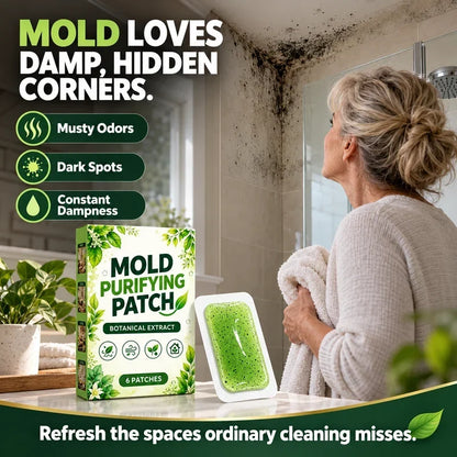 🧪50% OFF NOW! Set of 6 Anti-Mold Patches – Plant-Based Mold Removal Pads; Long-Lasting Mold Protection for Bathrooms, Kitchens, Wall Corners and Hidden Damp Spots