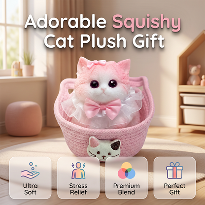 ⏳Kun for en kort tid – 50% RABATT ⏰Squishy kattebamse gave
