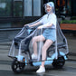 Gjennomsiktig regnponcho for scooterførere