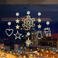 🎄❄️LED-julelys med snøfnugg og sugekopp ✨ | Batteridrevet, varmhvitt og flerfarget lys til vinduer, hjem og julefest