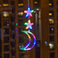 🎄❄️LED-julelys med snøfnugg og sugekopp ✨ | Batteridrevet, varmhvitt og flerfarget lys til vinduer, hjem og julefest