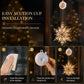 🎄❄️LED-julelys med snøfnugg og sugekopp ✨ | Batteridrevet, varmhvitt og flerfarget lys til vinduer, hjem og julefest