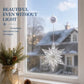 🎄❄️LED-julelys med snøfnugg og sugekopp ✨ | Batteridrevet, varmhvitt og flerfarget lys til vinduer, hjem og julefest