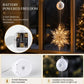 🎄❄️LED-julelys med snøfnugg og sugekopp ✨ | Batteridrevet, varmhvitt og flerfarget lys til vinduer, hjem og julefest