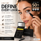 3-i-1-sett med eyeliner og stempel til nedre vippekant